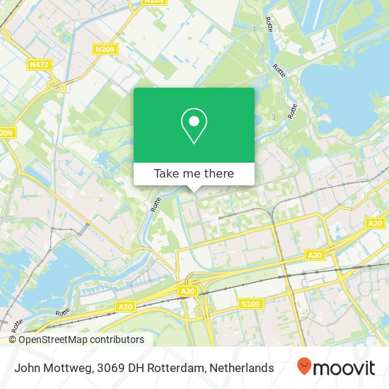 John Mottweg, 3069 DH Rotterdam map