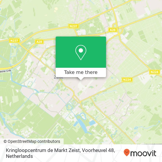 Kringloopcentrum de Markt Zeist, Voorheuvel 48 map