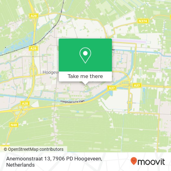 Anemoonstraat 13, 7906 PD Hoogeveen map