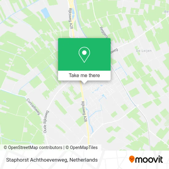 Staphorst Achthoevenweg map