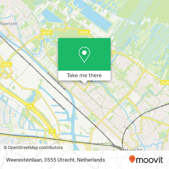Weeresteinlaan, 3555 Utrecht map