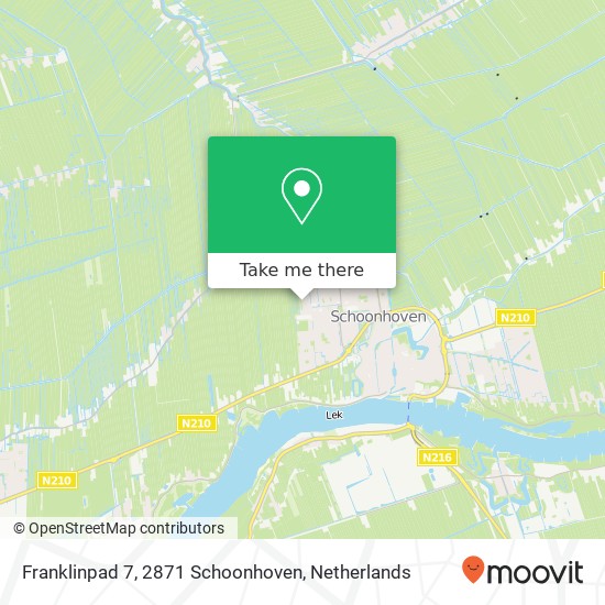 Franklinpad 7, 2871 Schoonhoven map
