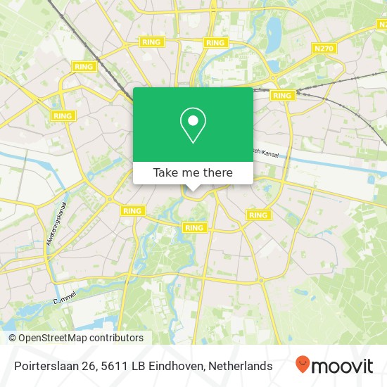 Poirterslaan 26, 5611 LB Eindhoven Karte