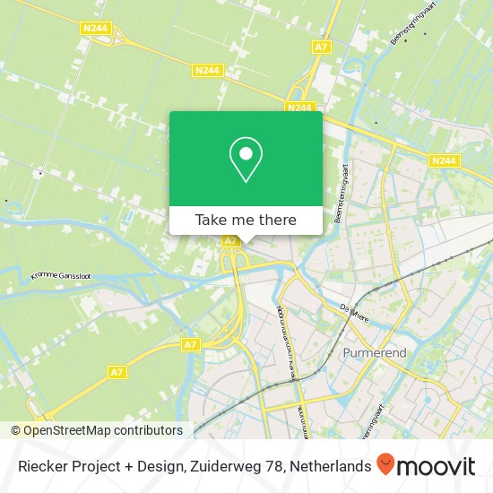 Riecker Project + Design, Zuiderweg 78 map