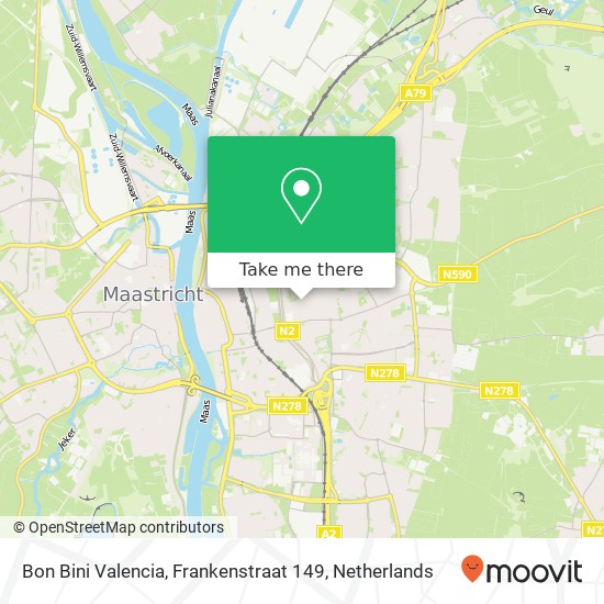 Bon Bini Valencia, Frankenstraat 149 map