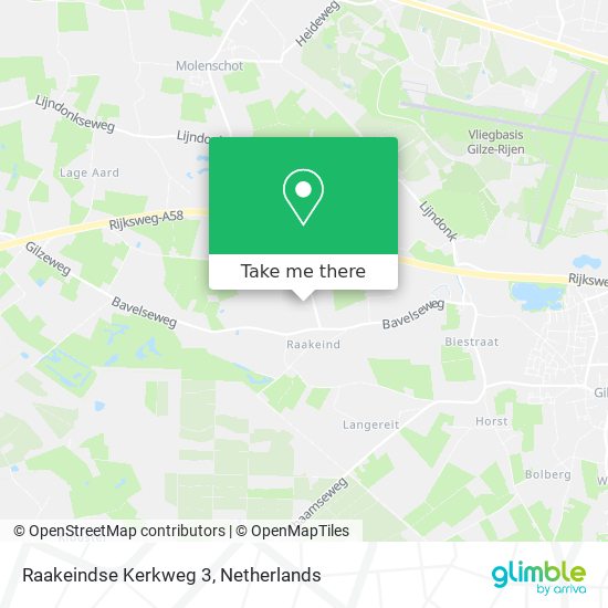 Raakeindse Kerkweg 3 map