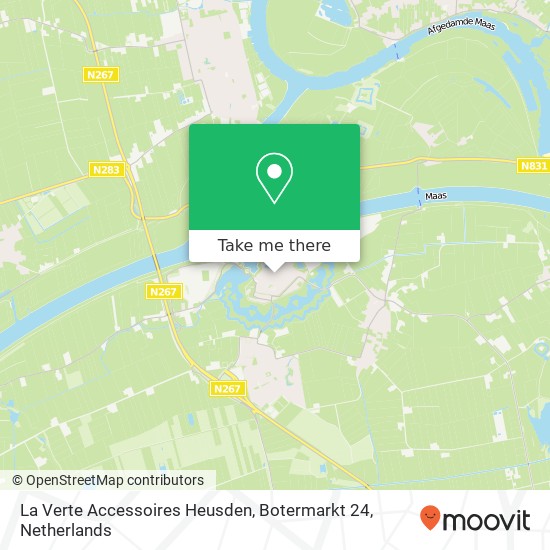 La Verte Accessoires Heusden, Botermarkt 24 map