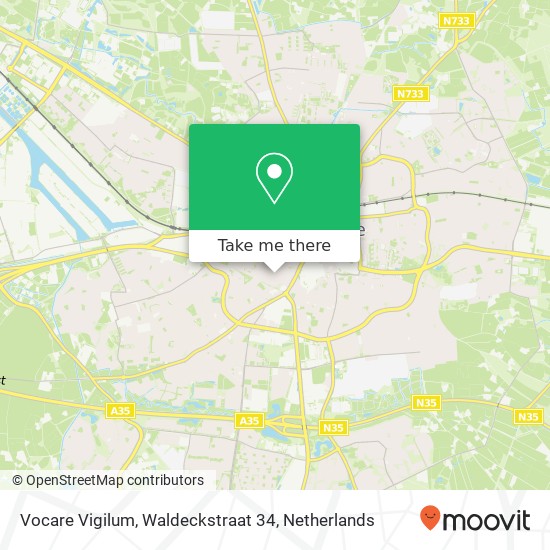 Vocare Vigilum, Waldeckstraat 34 map