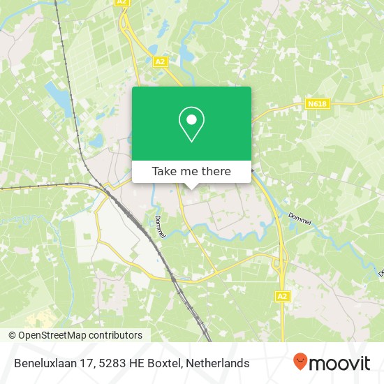 Beneluxlaan 17, 5283 HE Boxtel Karte