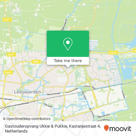 Gastouderopvang Ukkie & Pukkie, Kastanjestraat 4 map