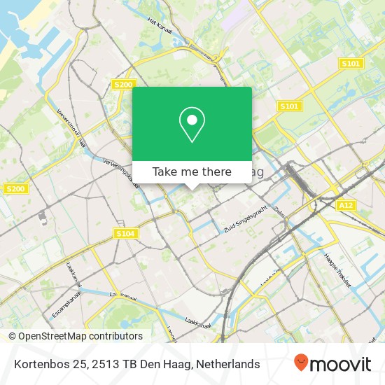 Kortenbos 25, 2513 TB Den Haag map