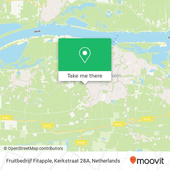 Fruitbedrijf Fitapple, Kerkstraat 28A map