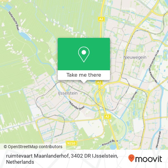 ruimtevaart Maanlanderhof, 3402 DR IJsselstein map