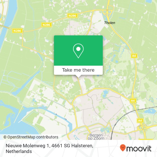 Nieuwe Molenweg 1, 4661 SG Halsteren map