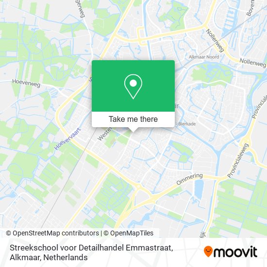 Streekschool voor Detailhandel Emmastraat, Alkmaar Karte