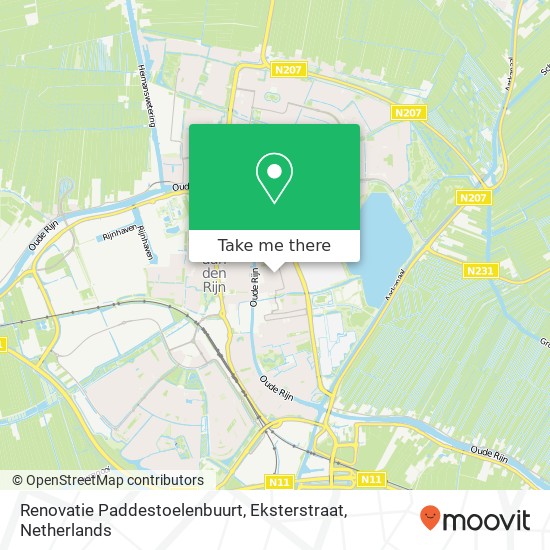 Renovatie Paddestoelenbuurt, Eksterstraat map