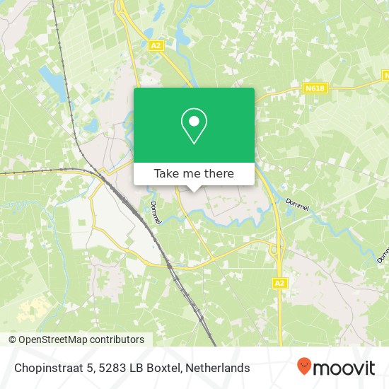 Chopinstraat 5, 5283 LB Boxtel map