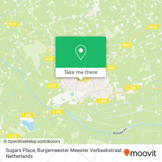 Sugars Place, Burgemeester Meester Verbeekstraat map