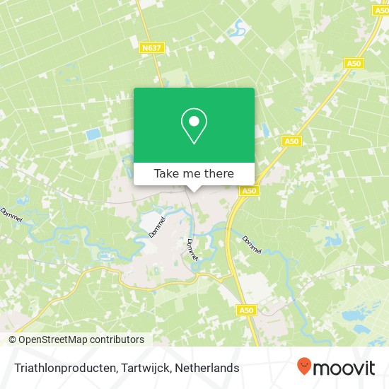 Triathlonproducten, Tartwijck map