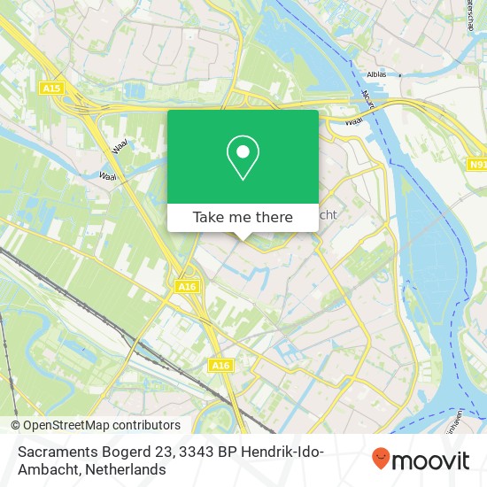 Sacraments Bogerd 23, 3343 BP Hendrik-Ido-Ambacht map