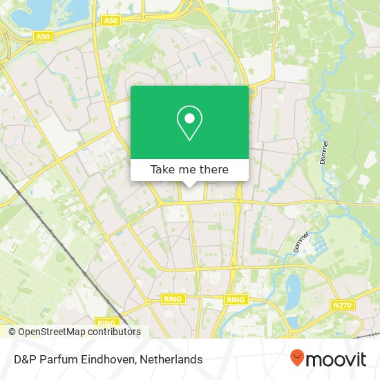 D&P Parfum Eindhoven map