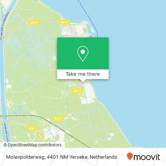 Molenpolderweg, 4401 NM Yerseke map