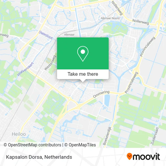 Kapsalon Dorsa map