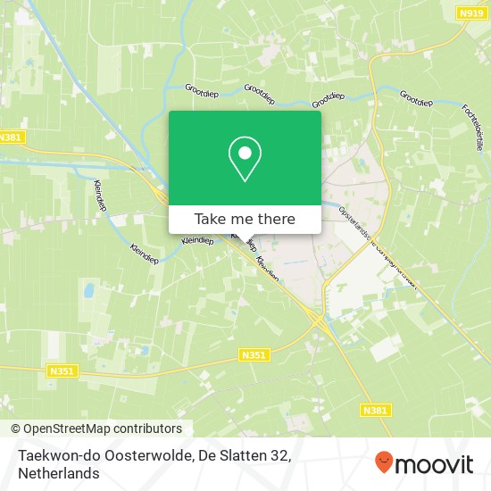 Taekwon-do Oosterwolde, De Slatten 32 map