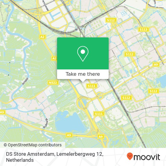 DS Store Amsterdam, Lemelerbergweg 12 map