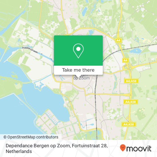 Dependance Bergen op Zoom, Fortuinstraat 28 Karte