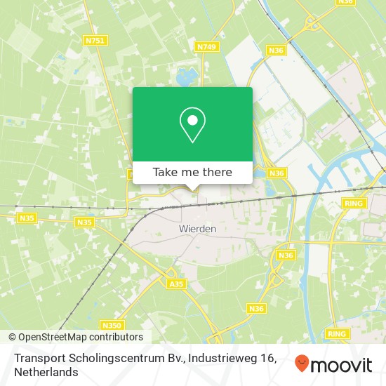 Transport Scholingscentrum Bv., Industrieweg 16 Karte