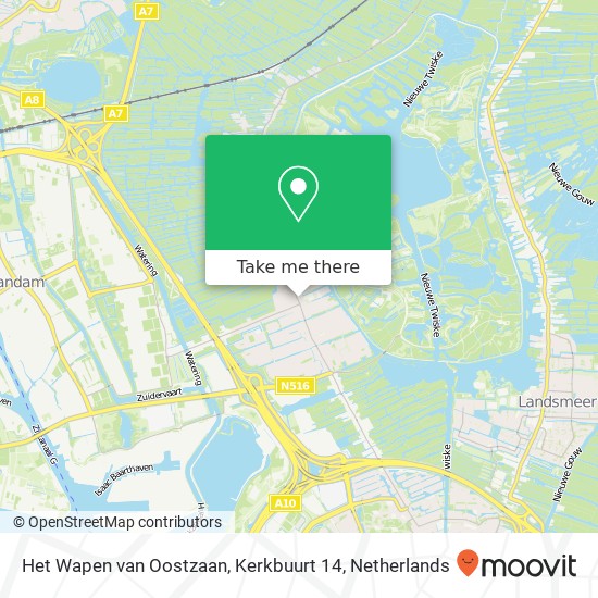 Het Wapen van Oostzaan, Kerkbuurt 14 map