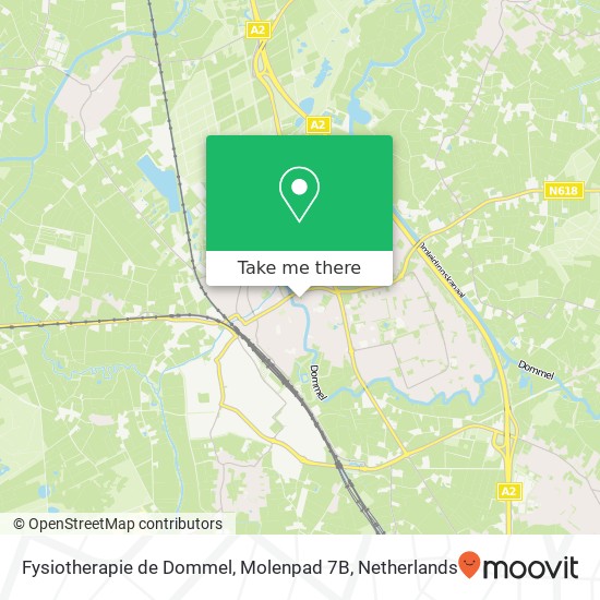 Fysiotherapie de Dommel, Molenpad 7B Karte