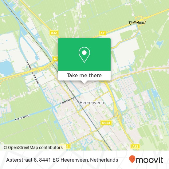 Asterstraat 8, 8441 EG Heerenveen map
