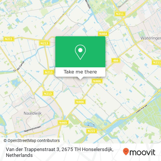 Van der Trappenstraat 3, 2675 TH Honselersdijk map