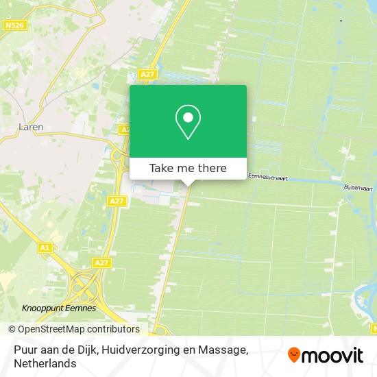 Puur aan de Dijk, Huidverzorging en Massage map