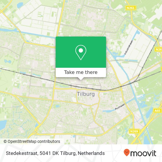 Stedekestraat, 5041 DK Tilburg map