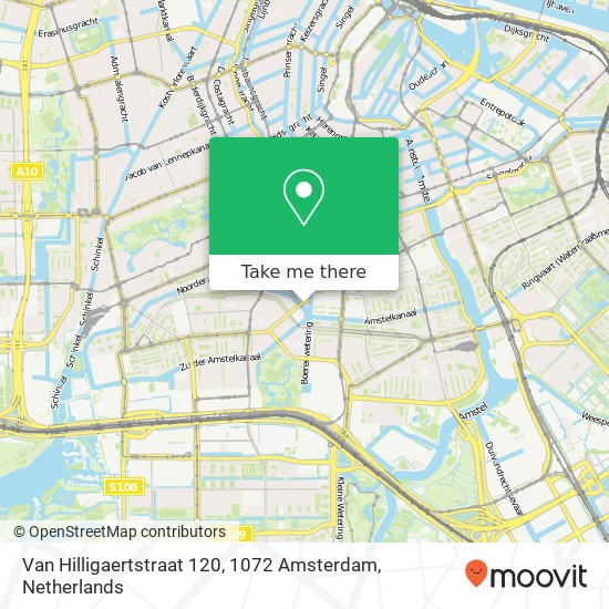 Van Hilligaertstraat 120, 1072 Amsterdam map