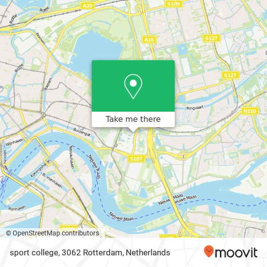 sport college, 3062 Rotterdam map