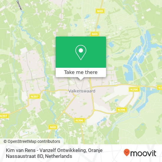 Kim van Rens - Vanzelf Ontwikkeling, Oranje Nassaustraat 8D Karte