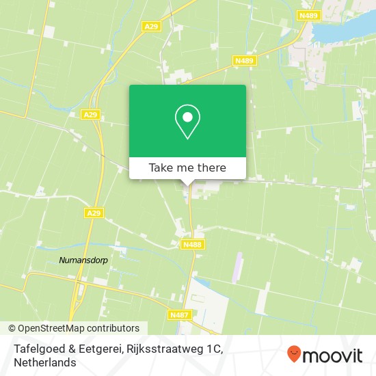 Tafelgoed & Eetgerei, Rijksstraatweg 1C Karte
