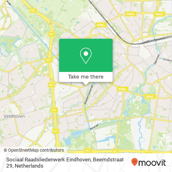 Sociaal Raadsliedenwerk Eindhoven, Beemdstraat 29 Karte
