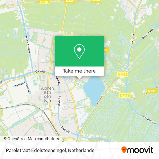 Parelstraat Edelsteensingel map