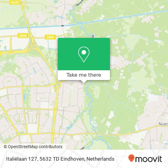 Italiëlaan 127, 5632 TD Eindhoven Karte