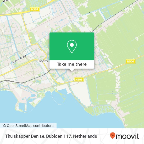 Thuiskapper Denise, Dubloen 117 map