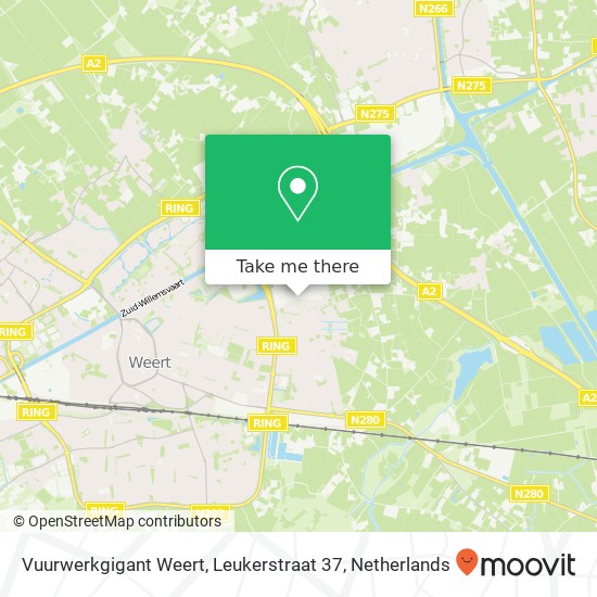 Vuurwerkgigant Weert, Leukerstraat 37 map