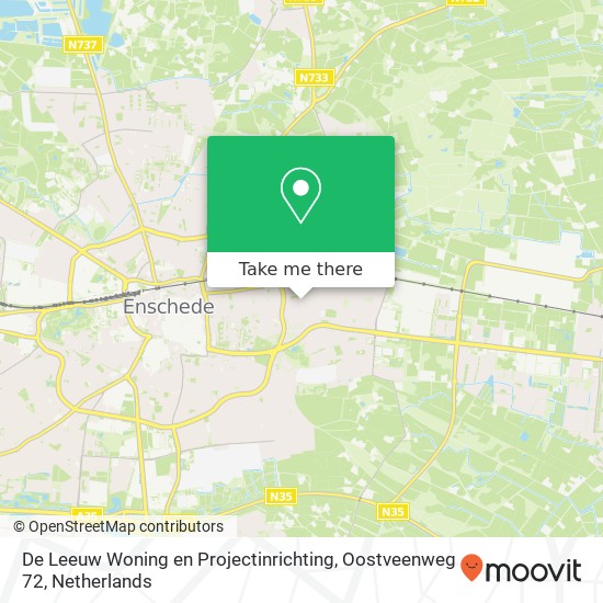 De Leeuw Woning en Projectinrichting, Oostveenweg 72 map