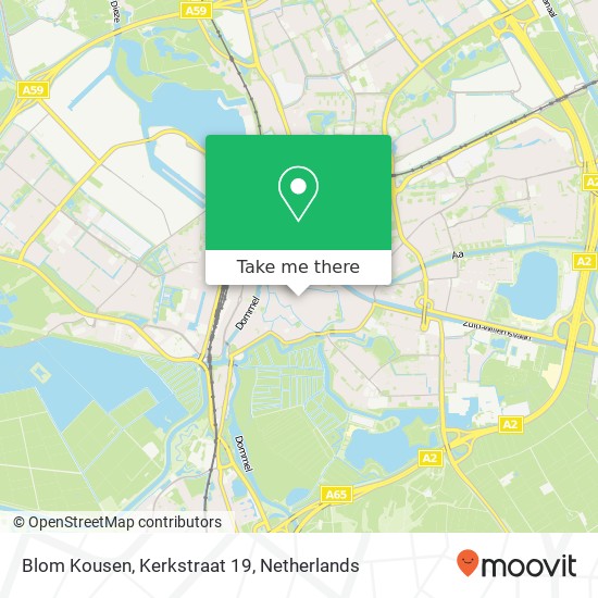 Blom Kousen, Kerkstraat 19 Karte