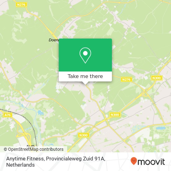 Anytime Fitness, Provincialeweg Zuid 91A Karte