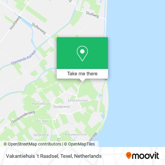 Vakantiehuis 't Raadsel, Texel Karte